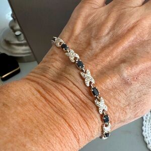 Sterling silver bracelet and black Onyx